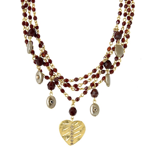 Multi-Chain Red Tiger Eye NecklaceNWT